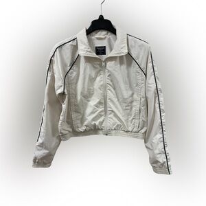 Abercrombie & Fitch Women's Cream Bomber Jacket
